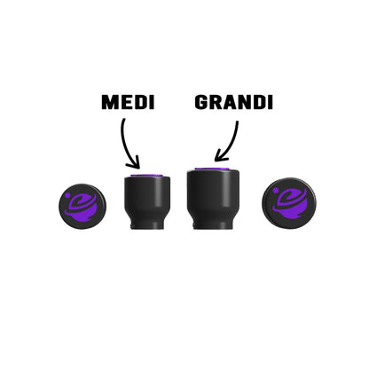 Set 2 Tamponi lisci MEDI + 2 Tamponi lisci Grandi