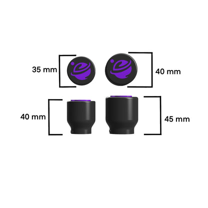Set 2 Tamponi lisci MEDI + 2 Tamponi lisci Grandi